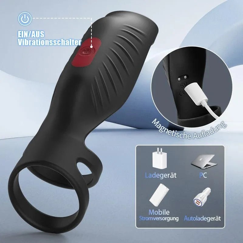 elektrischer strap on dildo,9 Vibrationsmodi Ejakulationsverzögerung - 8