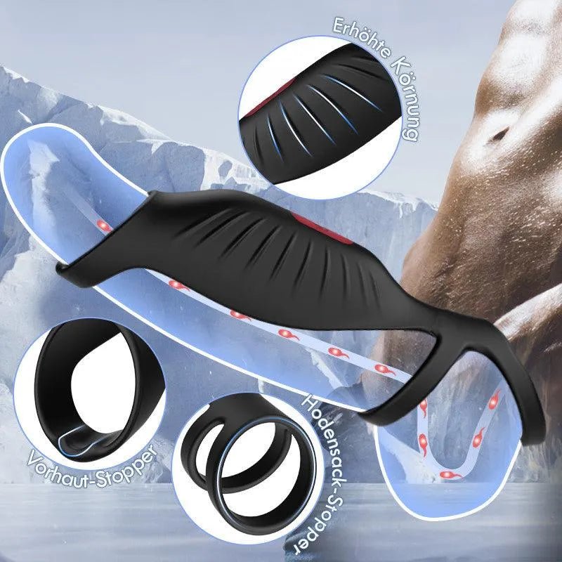 elektrischer strap on dildo,9 Vibrationsmodi Ejakulationsverzögerung - 9