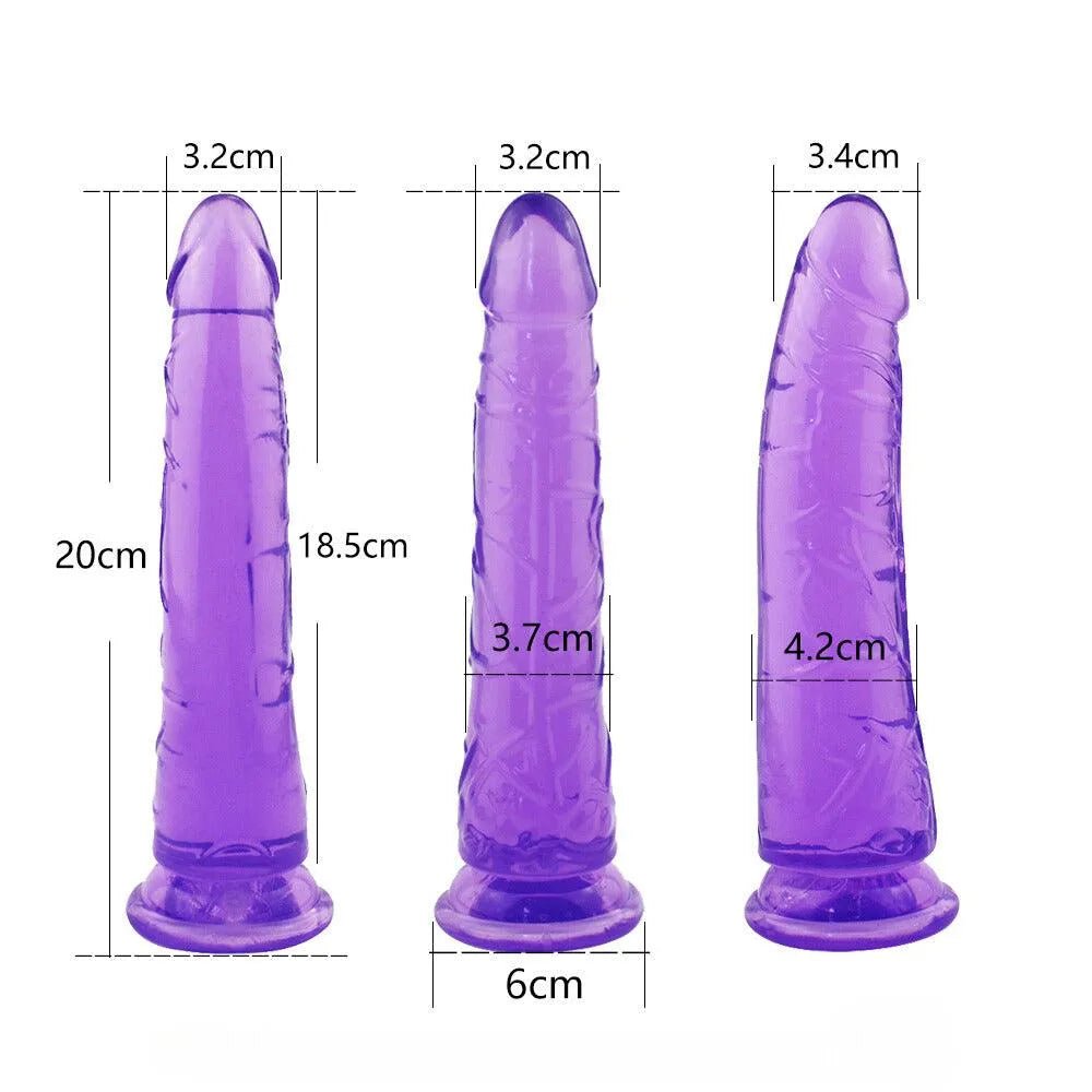 Realistischer Dildo ohne Hoden - 3