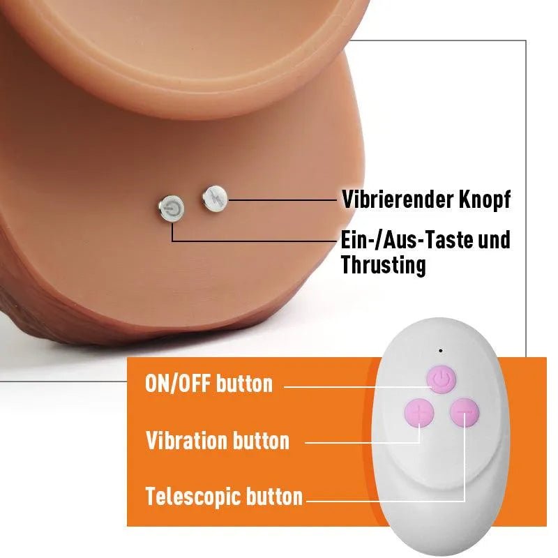 Titan Realistischer Dildo Groß XXL mit stoßfunktion 26,7cm - 7