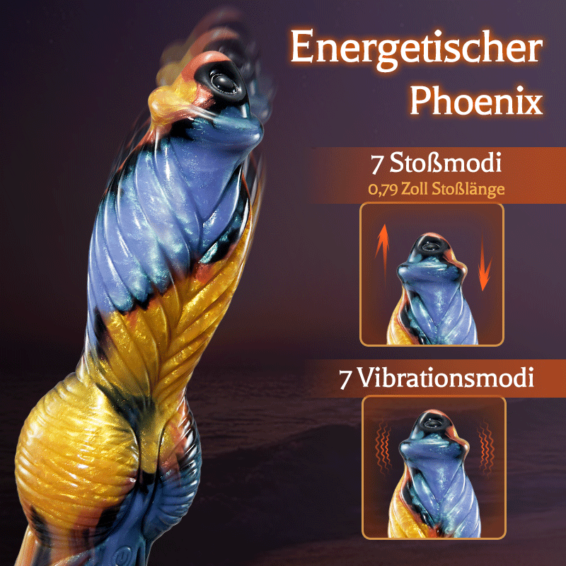 Big dildo mit Stoßfunktion aus realistischem Silikon - 5