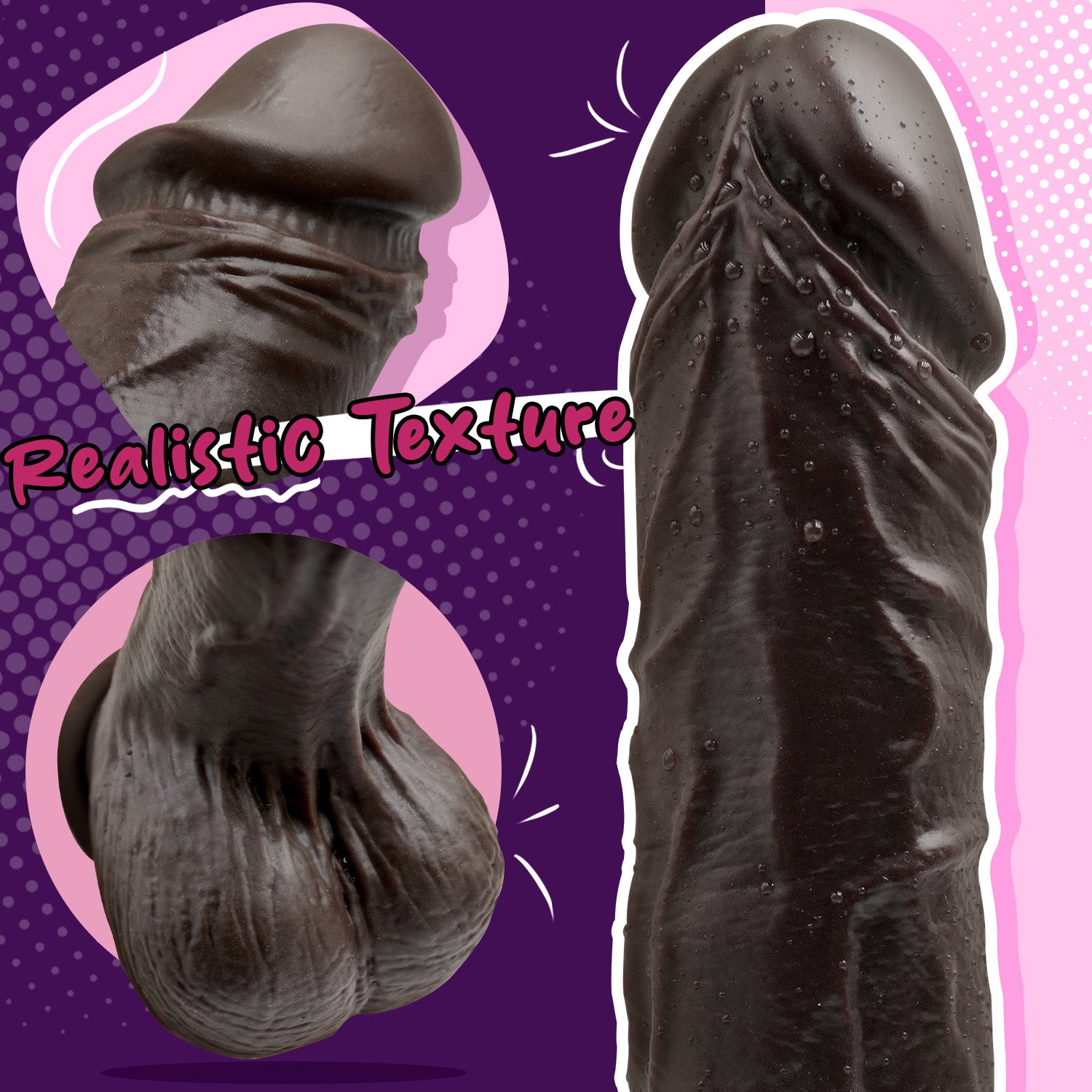 Noah Analdildo 9 Vibrationmodi und 2cm Stoßfunktionen 4 In 1