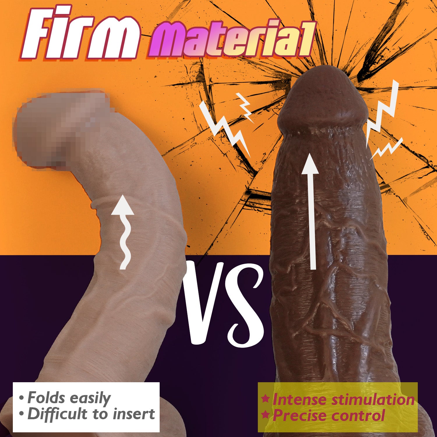 Brauner Saugnapf-Dildo - Mr. Jock für Männer und Frauen Schokoladenbraun