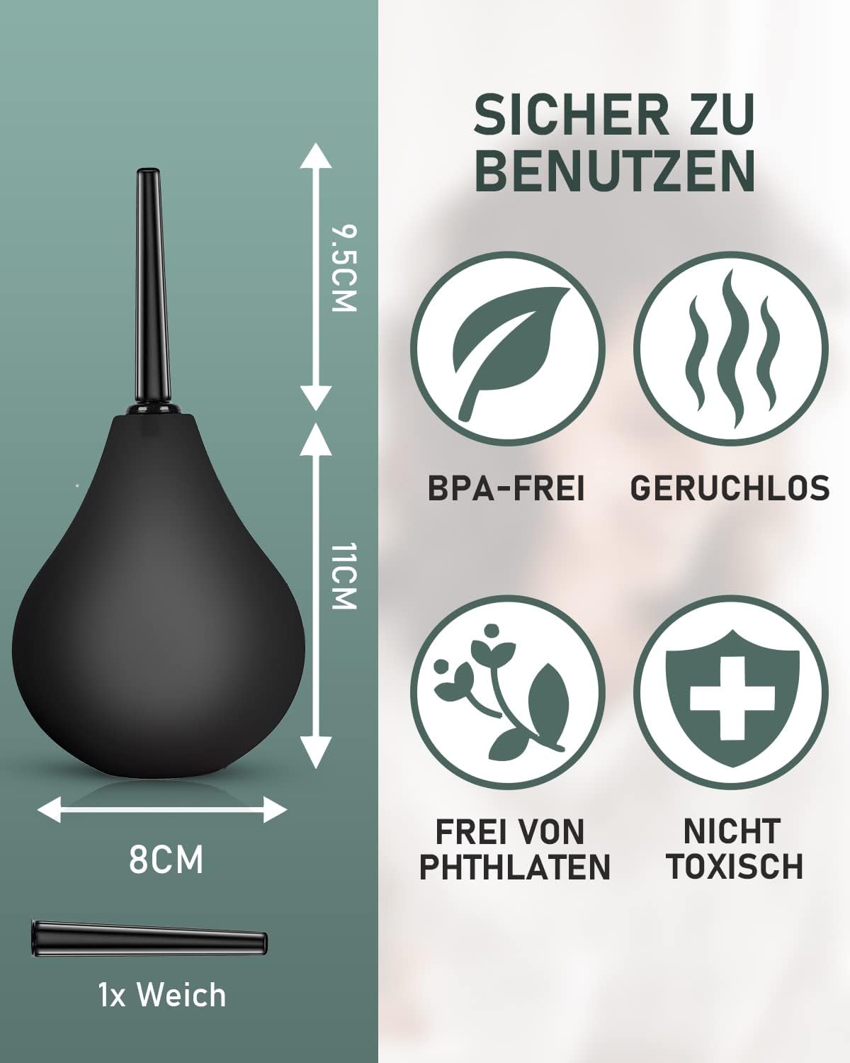 Analdusche 224 ml - Enema - Set für Männer & Frauen - 2