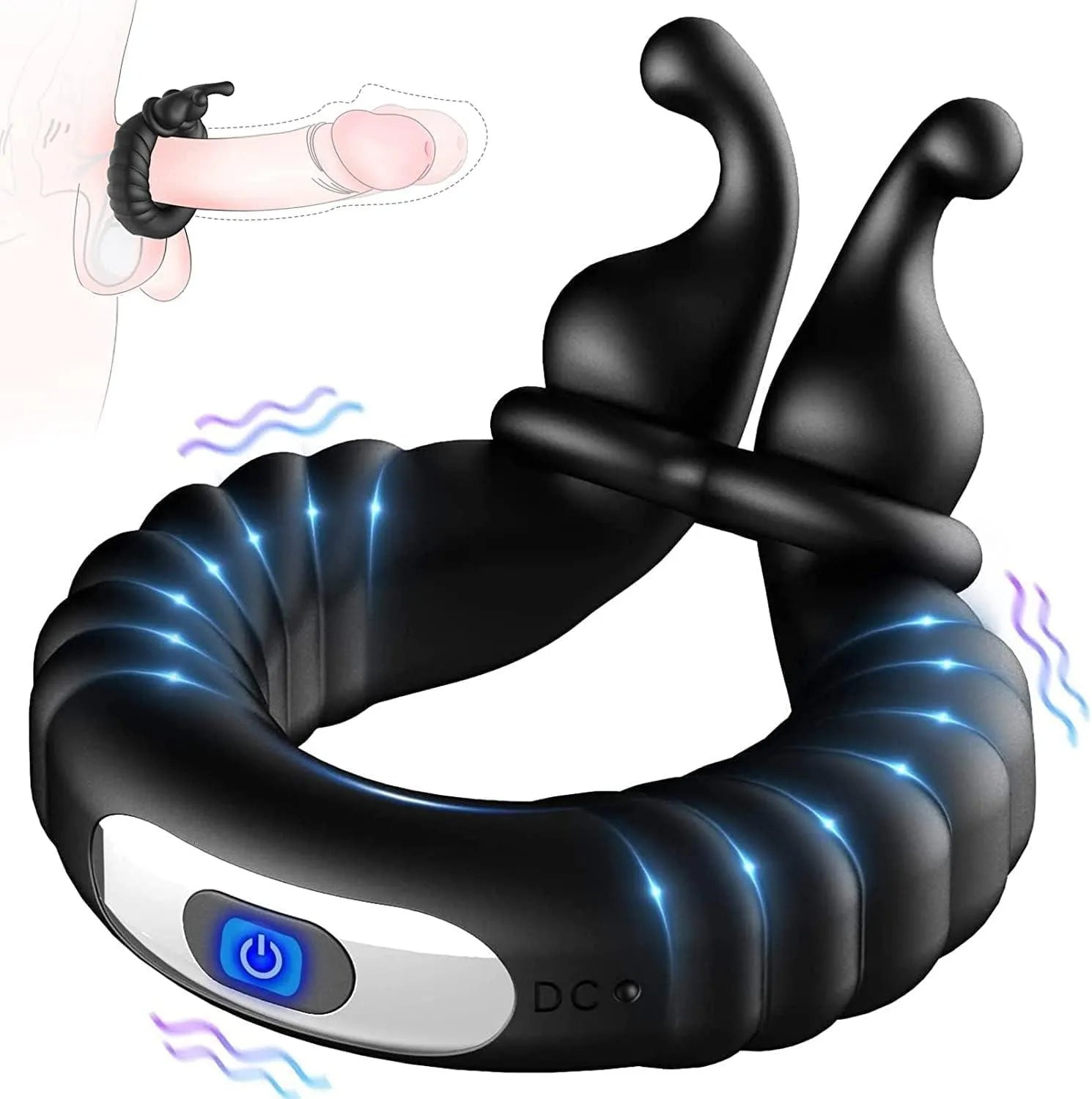 Penisring Vibrator C - förmigen designs - 1