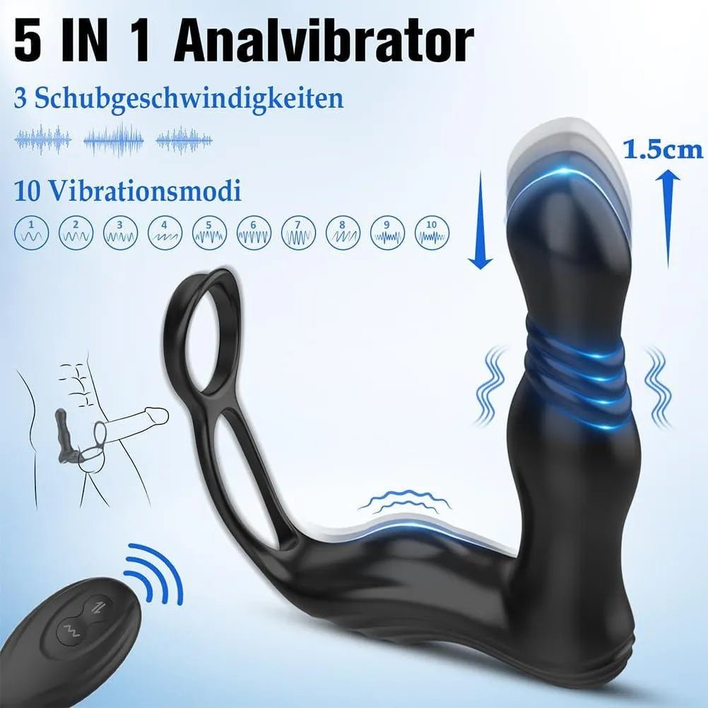 Vibrierender Analkugel Deep Space 10 Vibrationen - 4