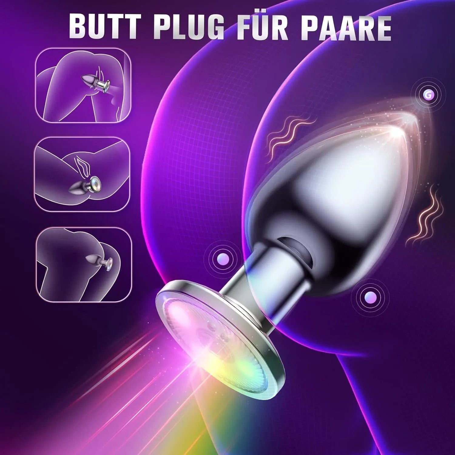 Vibrierenden plug anal mit 9 vibrationsmodi Ailber - 4