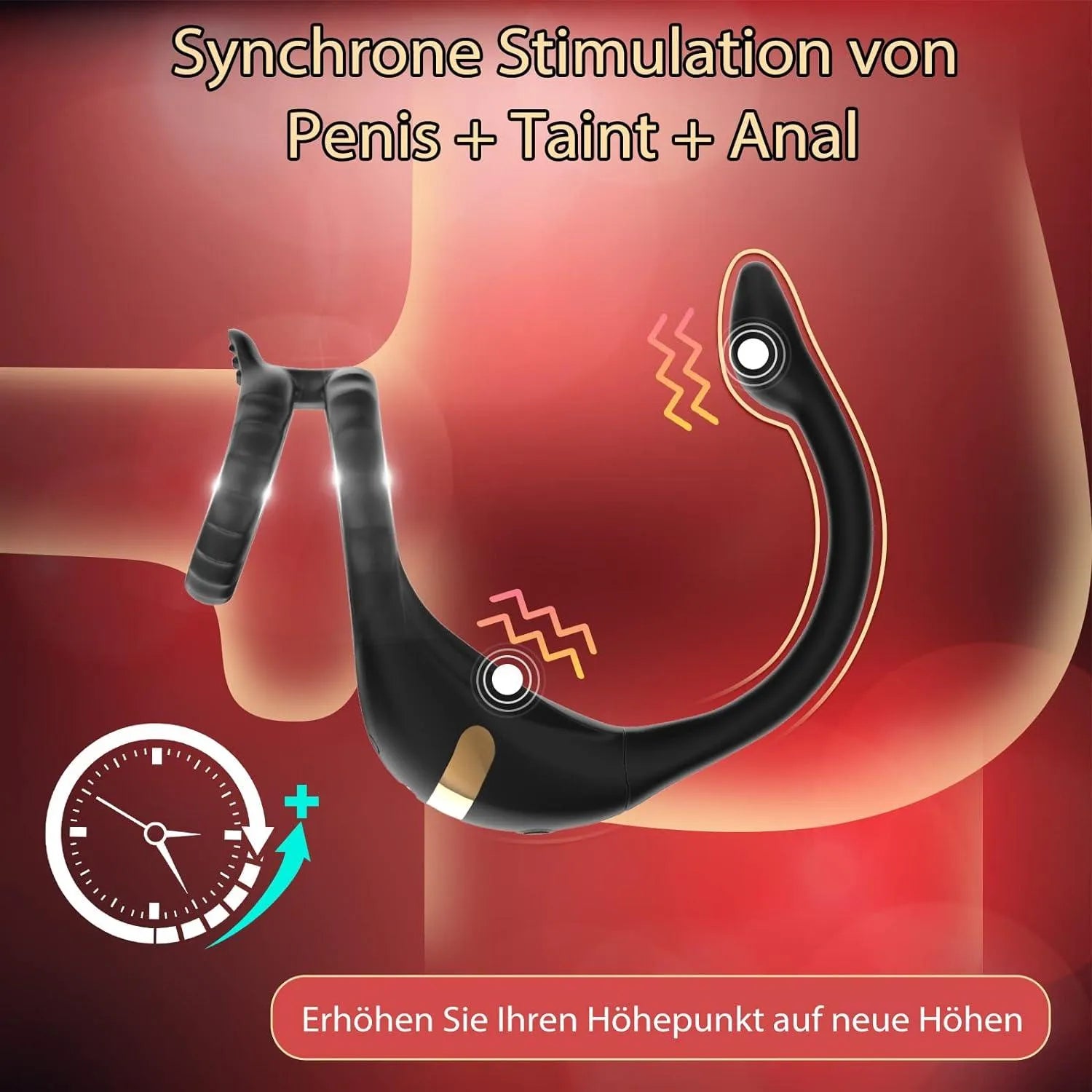 10 Vibrationsmodi Dual Penisringe Massagegerät mit APP - xeoxhoney-de