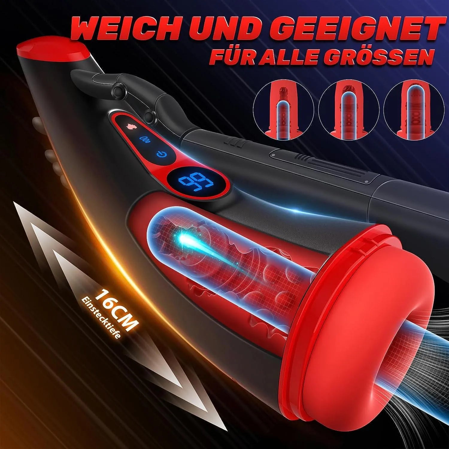 Heizbarer Masturbator 18 Funktionen für Männer