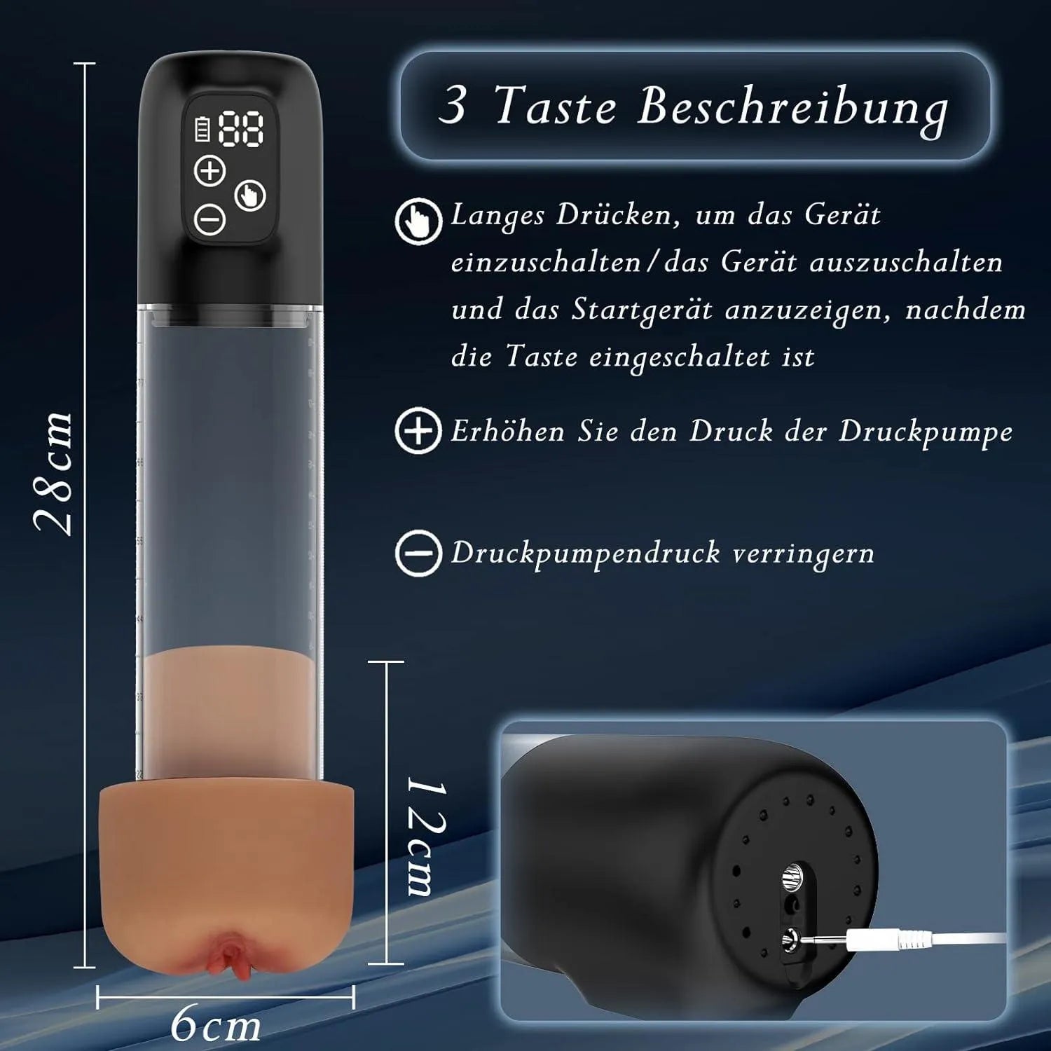 Penispumpen für Penisvergrößerung Penis Erektion - 5