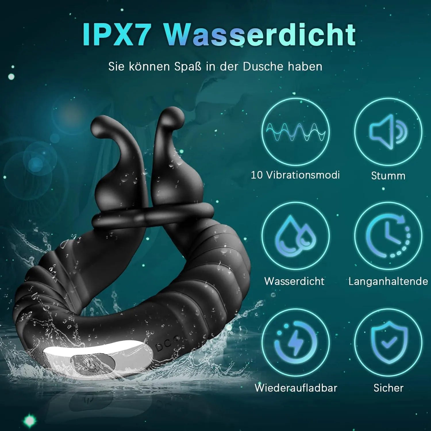 Penisring Vibrator C - förmigen designs - 4