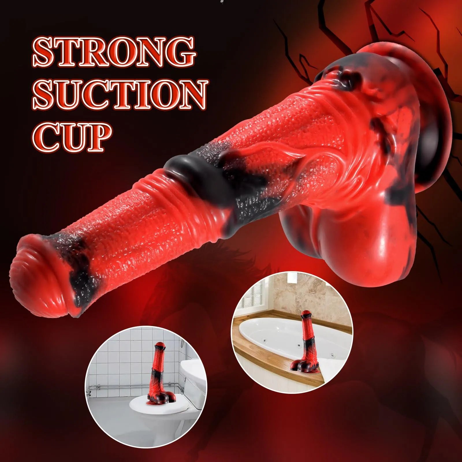 Horse dildo mit saugnapf Silikon 24,5cm - 3