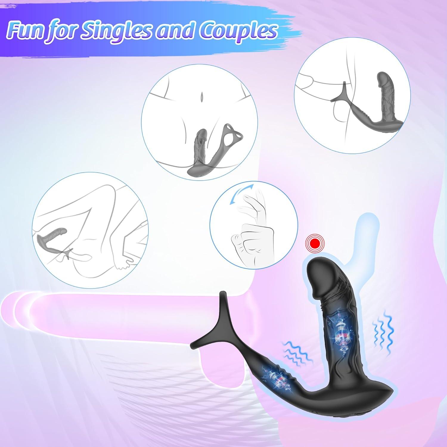 Prostata Analvibratoren dildo für Männer - 6