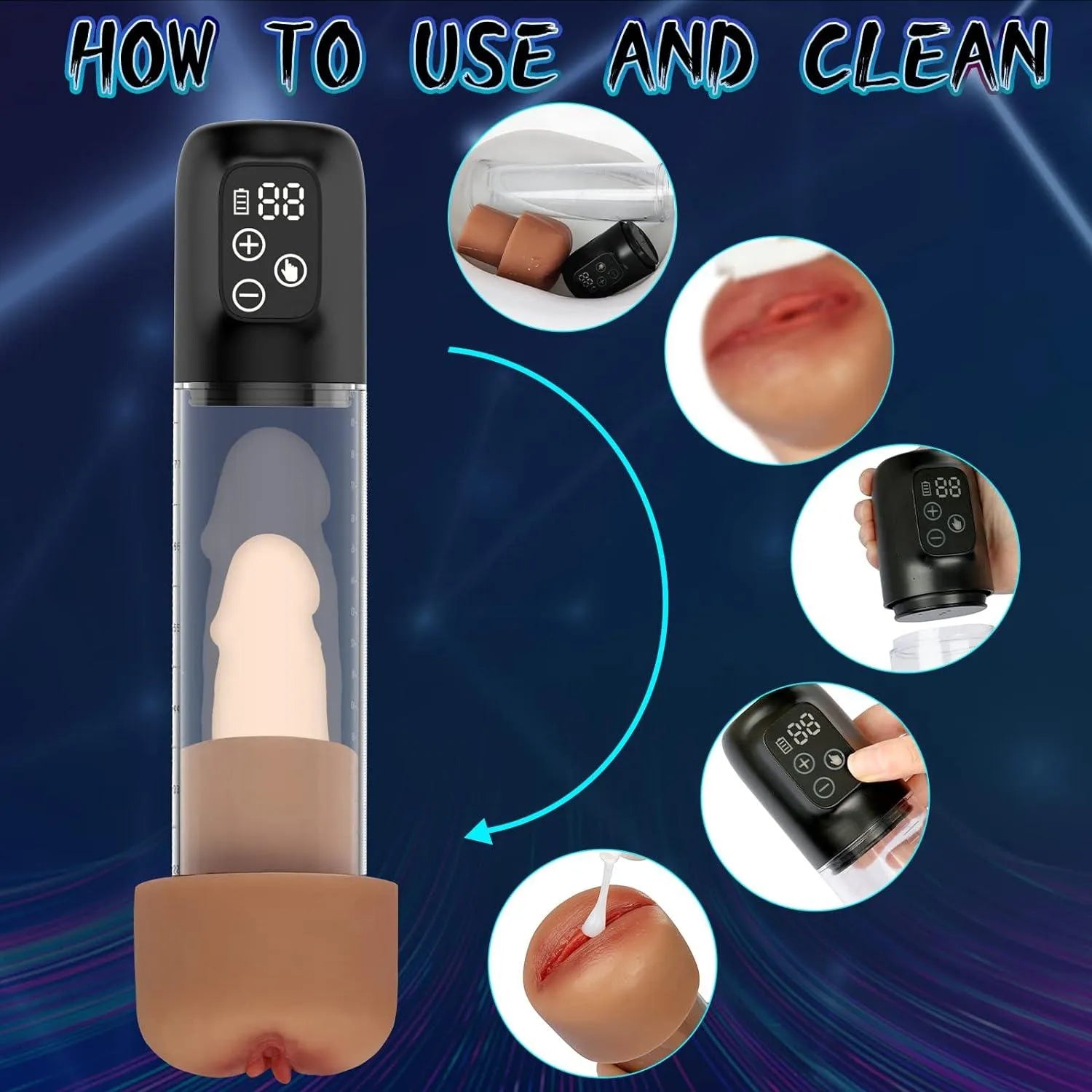 Penispumpen für Penisvergrößerung Penis Erektion - 7