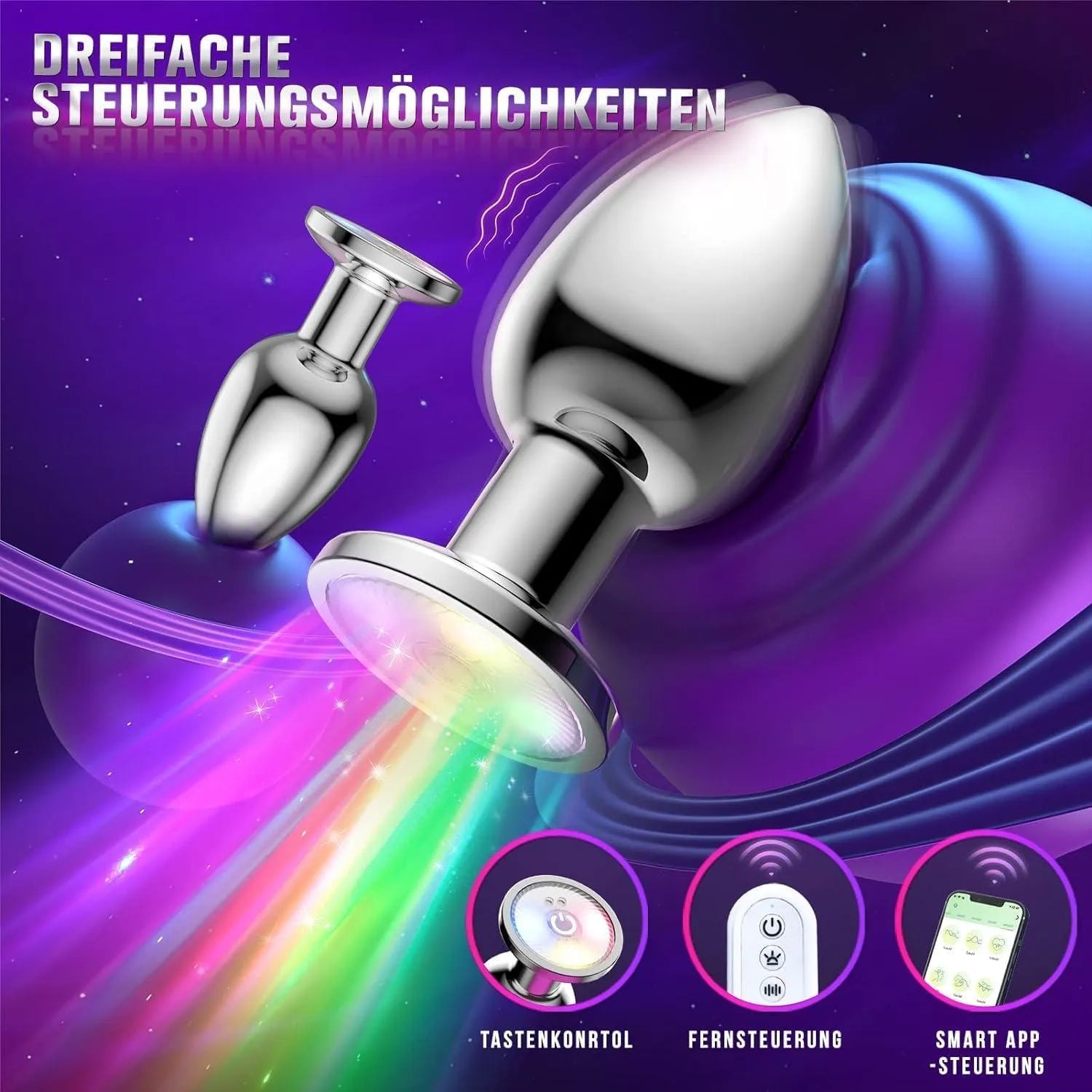 Vibrierenden plug anal mit 9 vibrationsmodi Ailber - 3