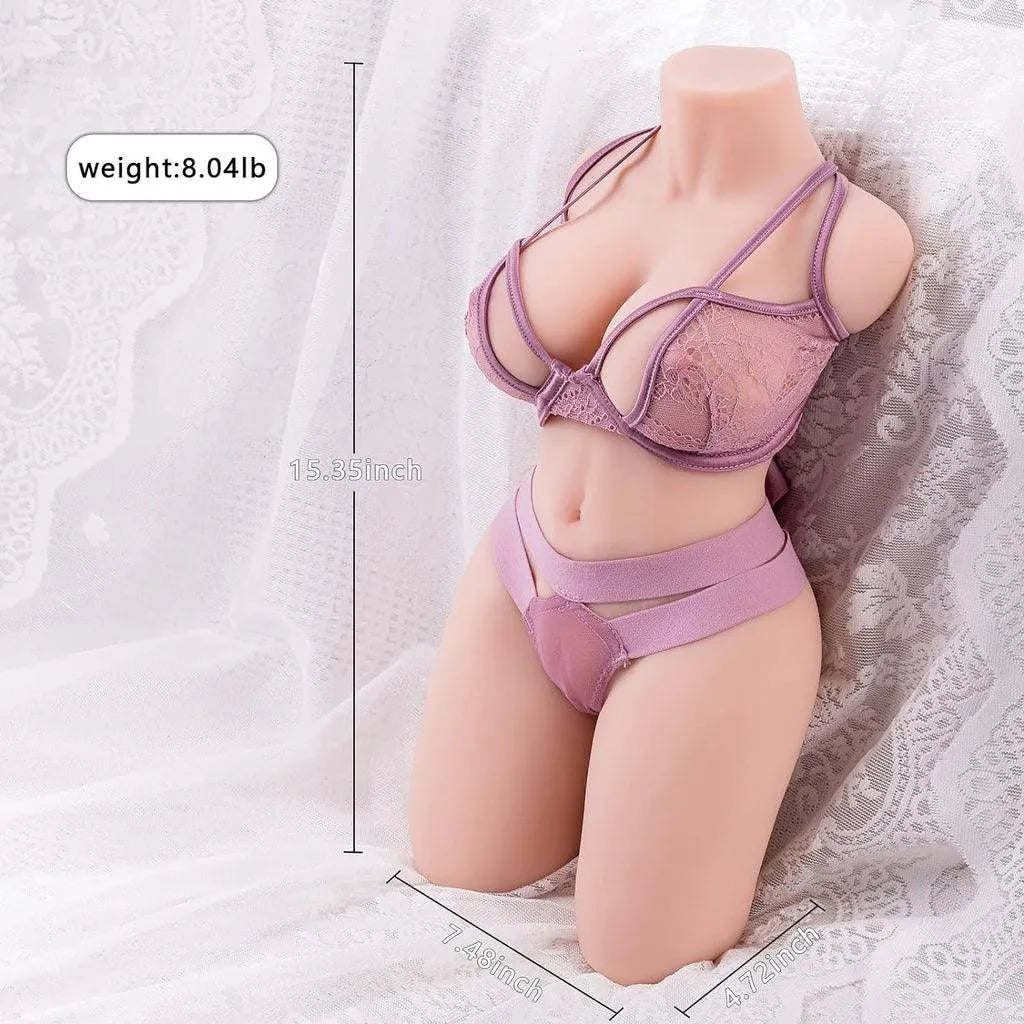 Yvette 2.0 Real Doll Porn Mini Sexpuppe Torso Männlich 5KG - 10