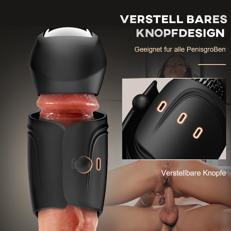 Schwarzer Automatic Masturbator Cup For Men, Vibrator Teleskop - 2