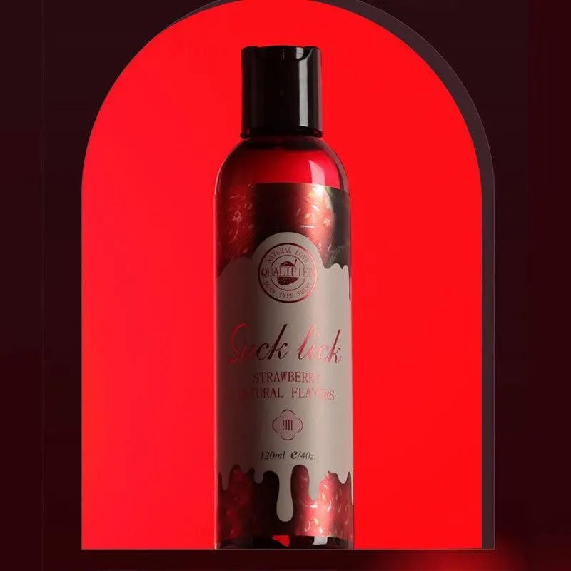 Erdbeergeschmack Natürliches Gleitmittel, 120ml - 1