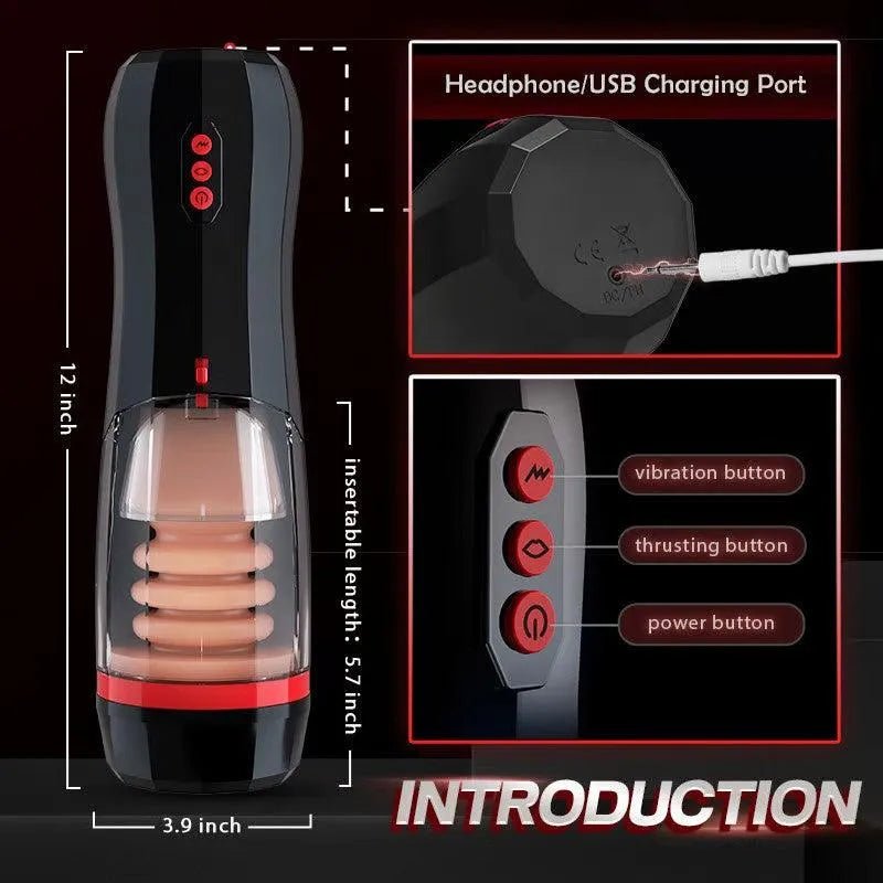 Bester Automatischer Masturbator Cup Männer Porn,Vibration Rückzug - 6