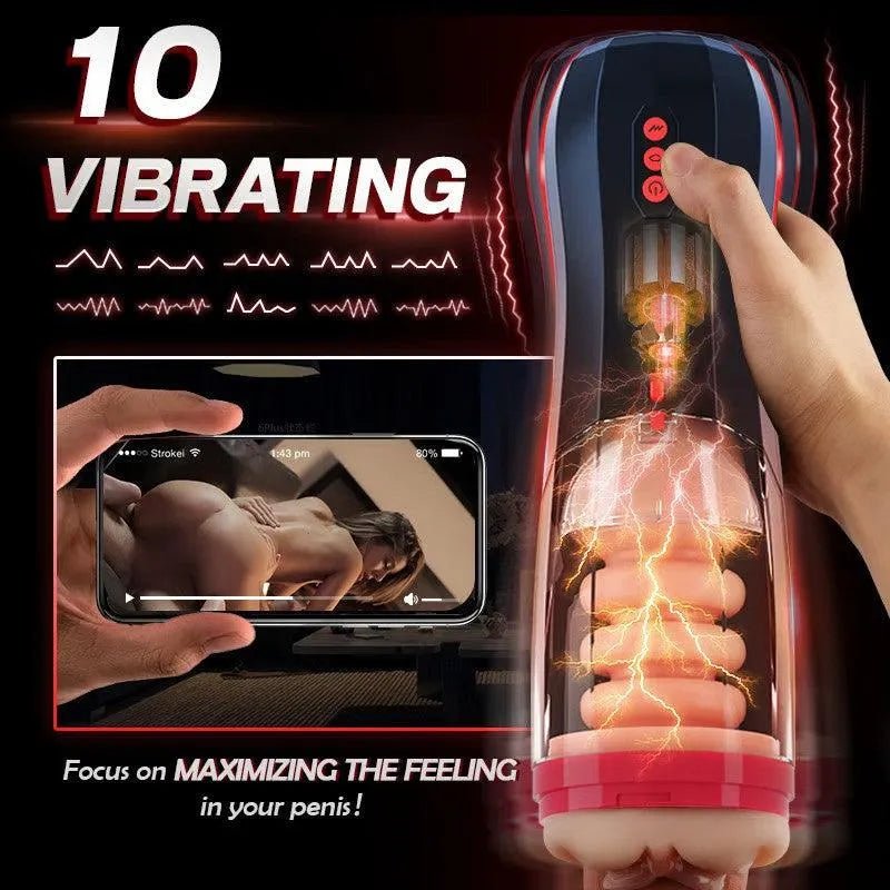 Bester Automatischer Masturbator Cup Männer Porn,Vibration Rückzug - 3