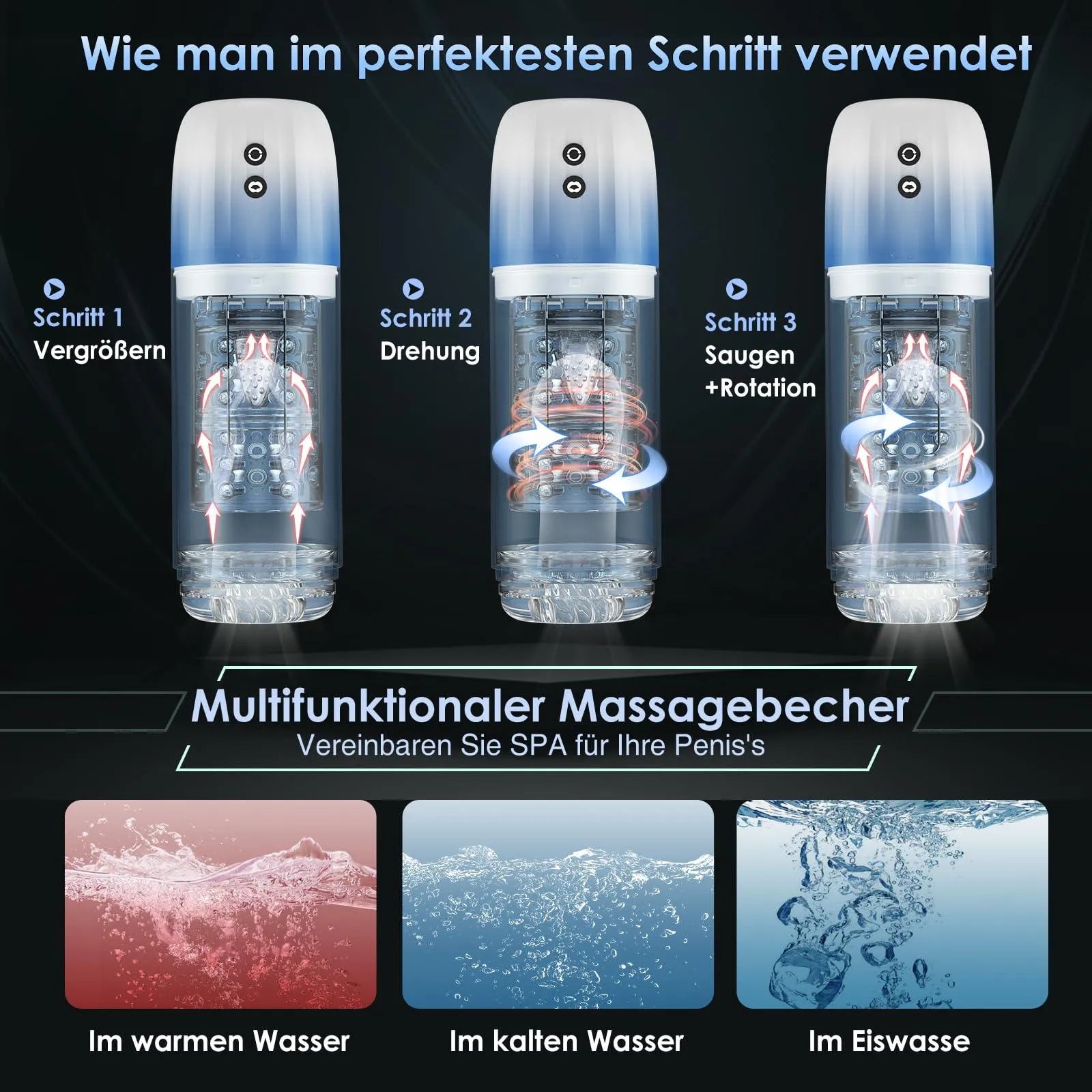 Automatischer Masturbator Cup Stimulator Mit Saugfunktion - 8