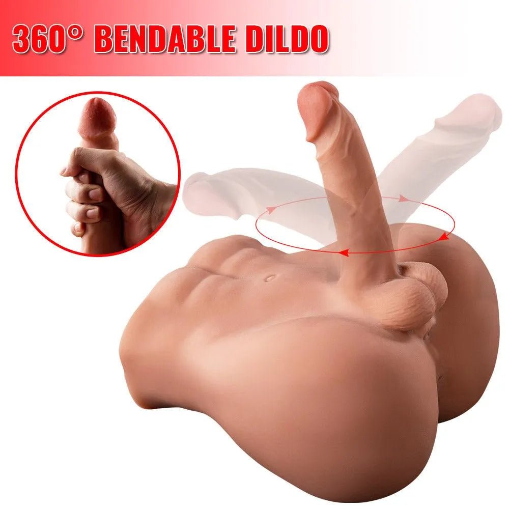 Dildo mit einstellbarem Biegewinkel”