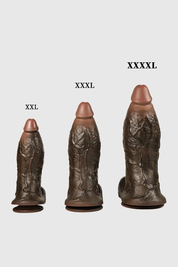3-teiliges Dildo-Set in verschiedenen Größen: XXL bis XXXXL