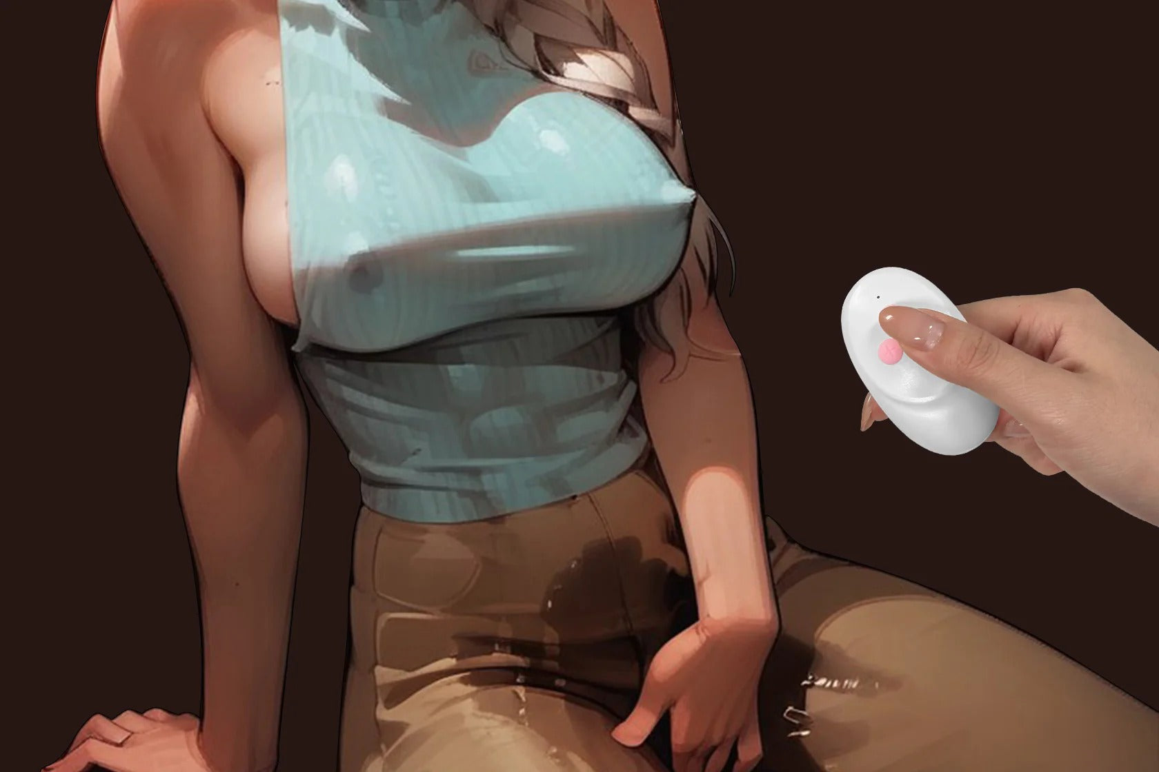 Dildo mit Steuerung per Fernbedienung