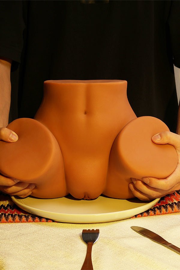 Fühlt sich echt an – realistischer Po-Masturbator zum Kneten.