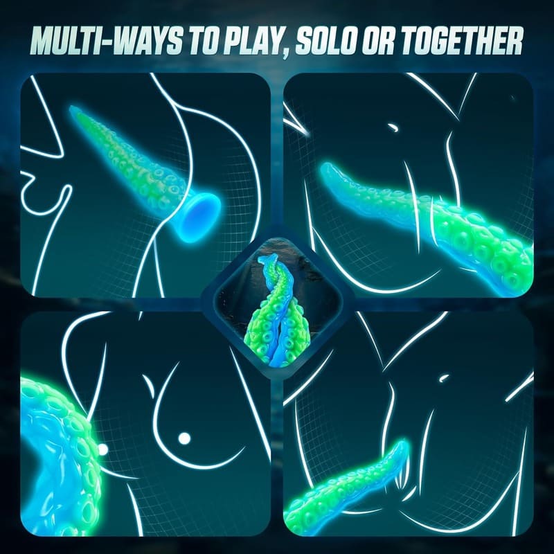 Green Goblin Dildo eignet sich für verschiedene Sexpositionen.