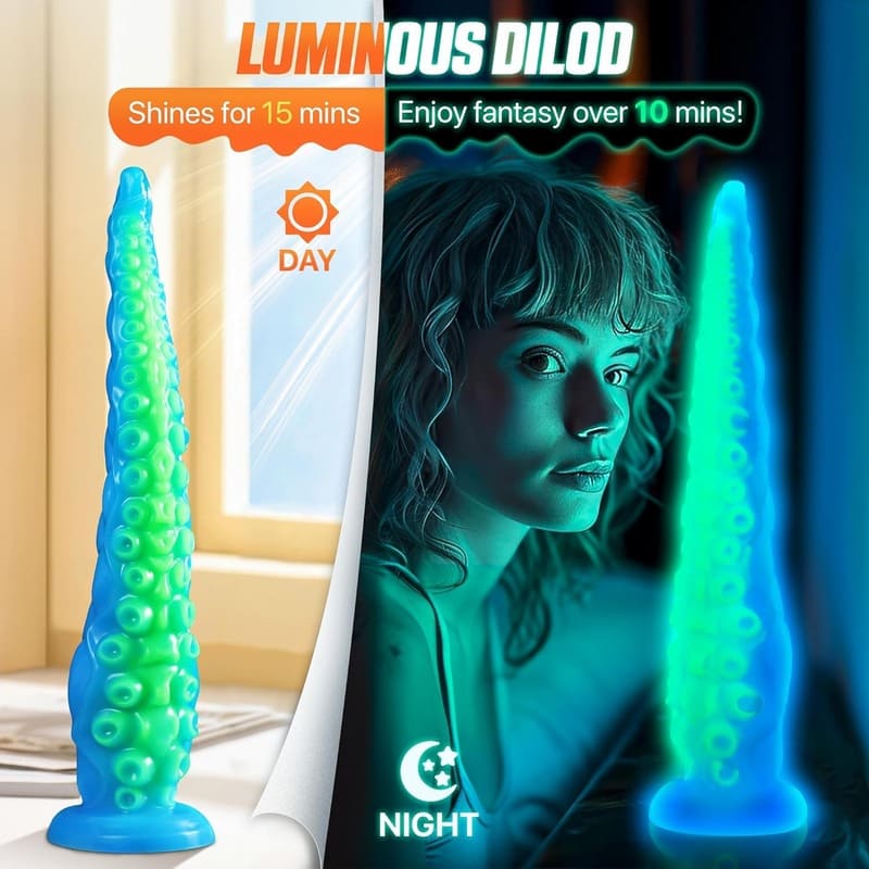 Green Goblin Dildo kann leuchten.