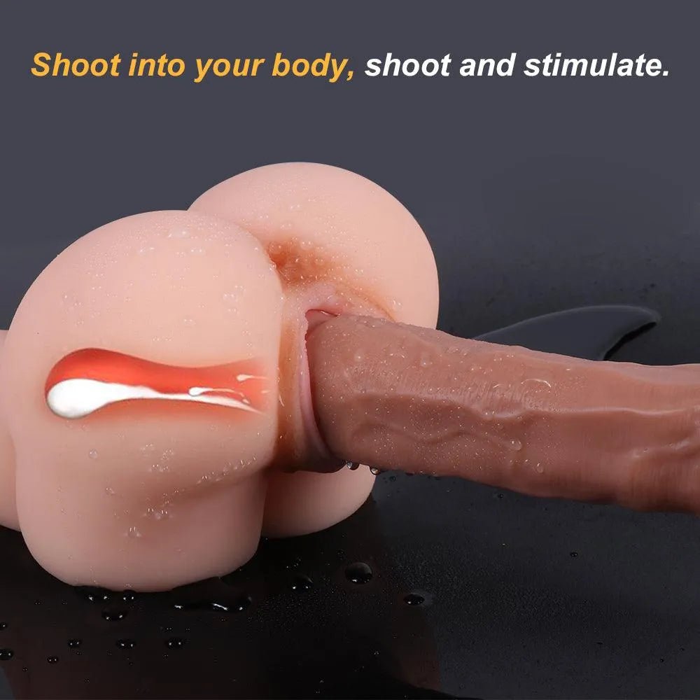 Joseph Realistisch Dildo mit Spritzfunktion und Saugnapf 18cm - 7