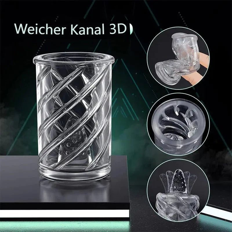 Beste grüne elektrische Masturbator für Männer, Saugkraft Rotation - 5