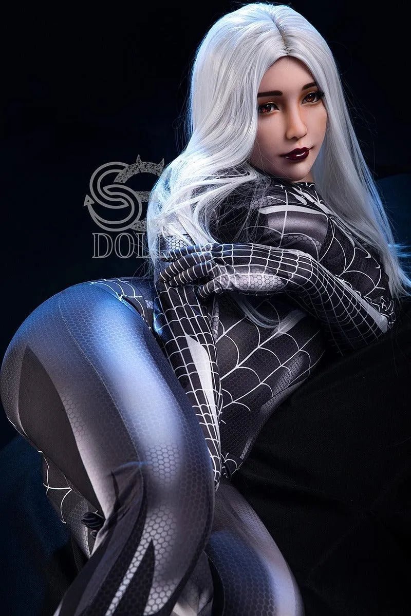 Sexpuppe im Spider - Man - Kostüm Lovedoll 163cm Kitty - 7