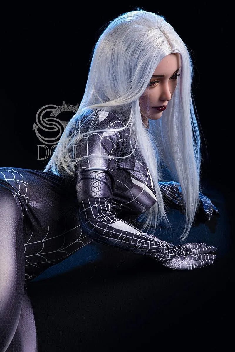 Sexpuppe im Spider - Man - Kostüm Lovedoll 163cm Kitty - 10
