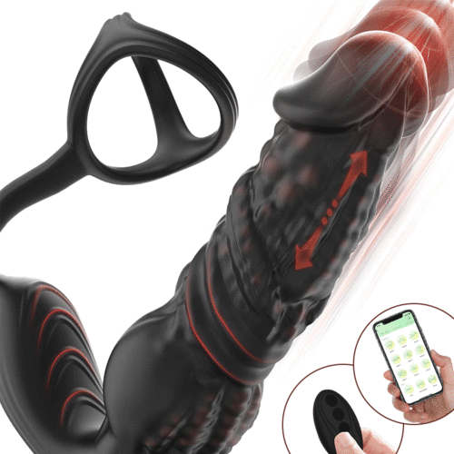 App-gesteuerter Prostata Vibrator mit Penisringe App-gesteuerter Prostata Vibrator mit Penisringe