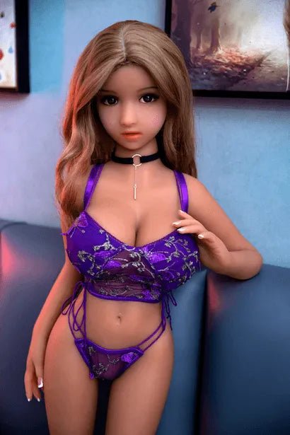 Junge Mini - Puppe mit großen Brüsten Leah sexy 100cm - 4