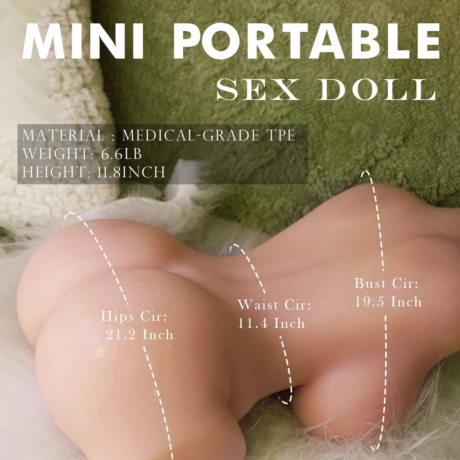 Scarlett Sexpuppe Torso Masturbieren für Männer Realistisch 3kg - 5