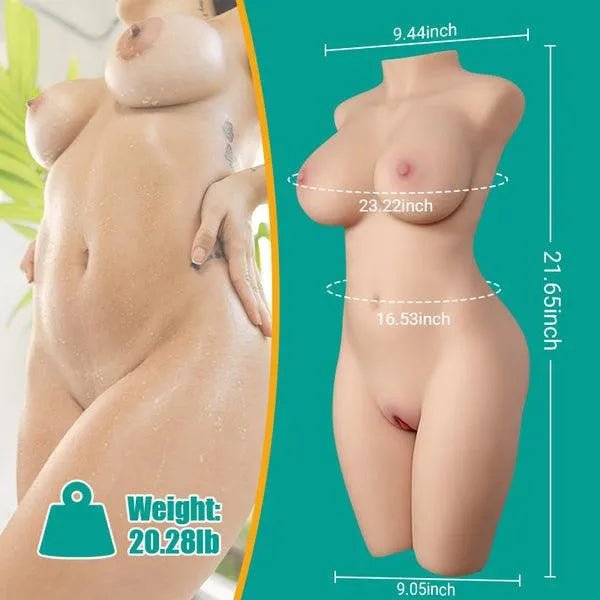 Miah Real Doll Porn Groß Sexpuppe Torso Männlich, 9.2KG - Bustes & fessiers - 10