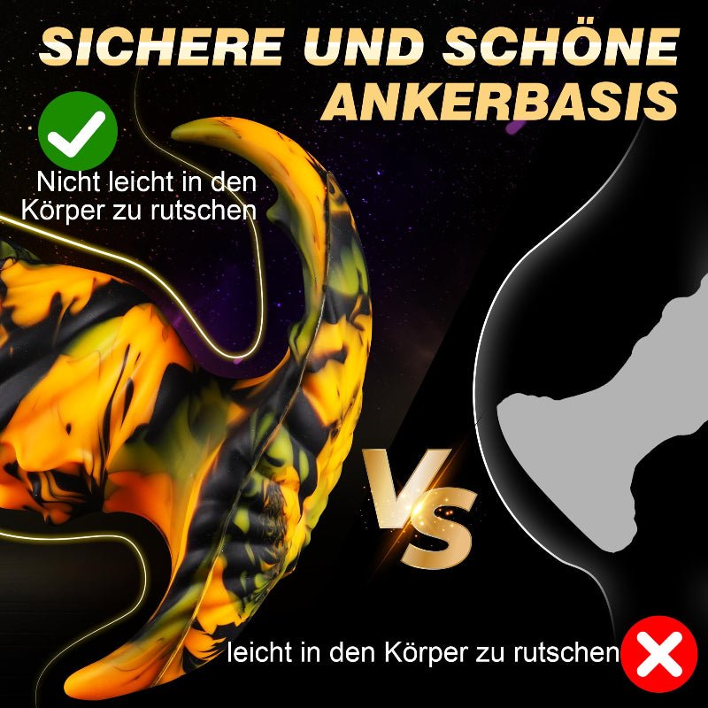 Tentakel-Dildo in Gelb & Schwarz mit einzigartigem Look