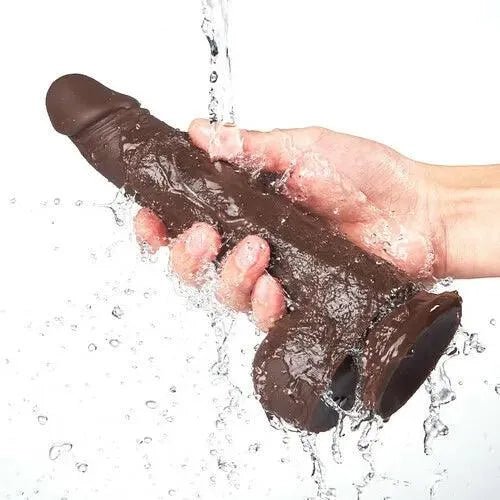Jamie Analdildo mit Stoßfunktion Dildo Vibrator - 22cm Schwarz - Gode va - et - vient - 8