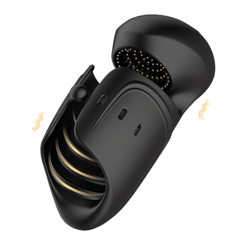 Schwarzer Automatic Masturbator Cup For Men, Vibrator Teleskop - 1