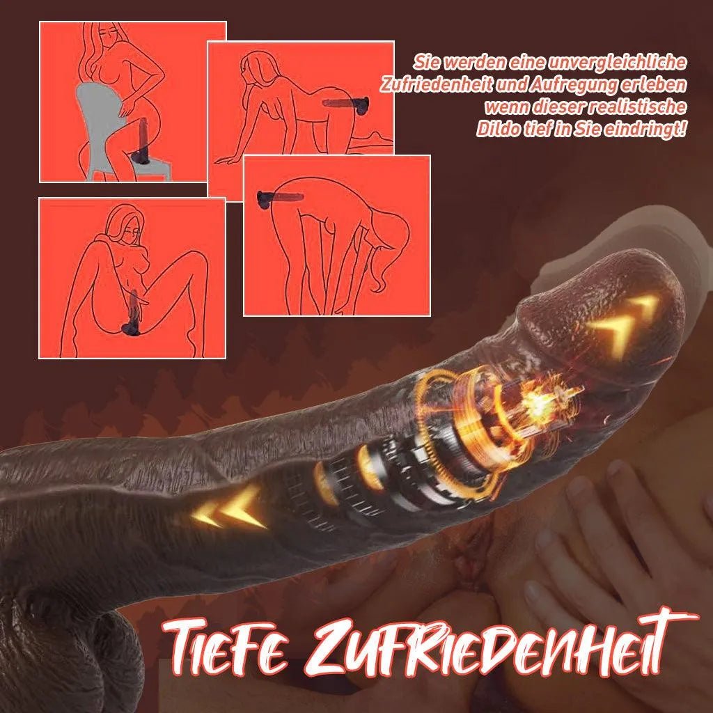 Oscar Anal Dildo XXL Vibrator mit Stoßfunktion 26.5 cm - 10