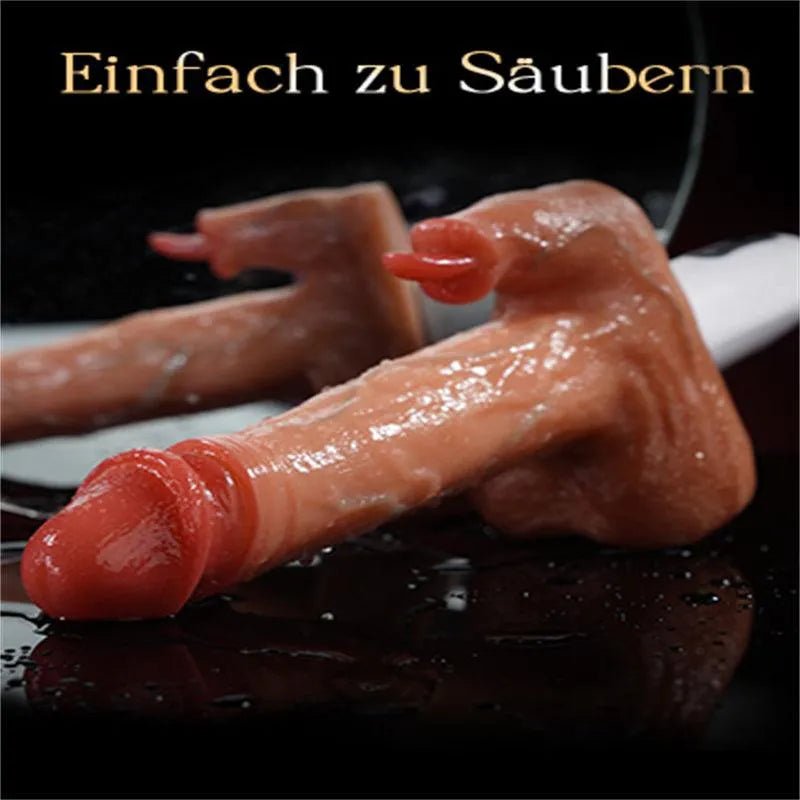 5 - in - 1 Realistischer Dildo Vibrator mit Stoßfunktion - 4