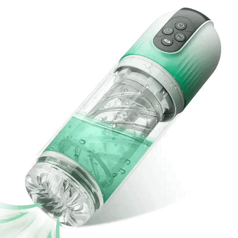 Beste grüne elektrische Masturbator für Männer, Saugkraft Rotation - 1