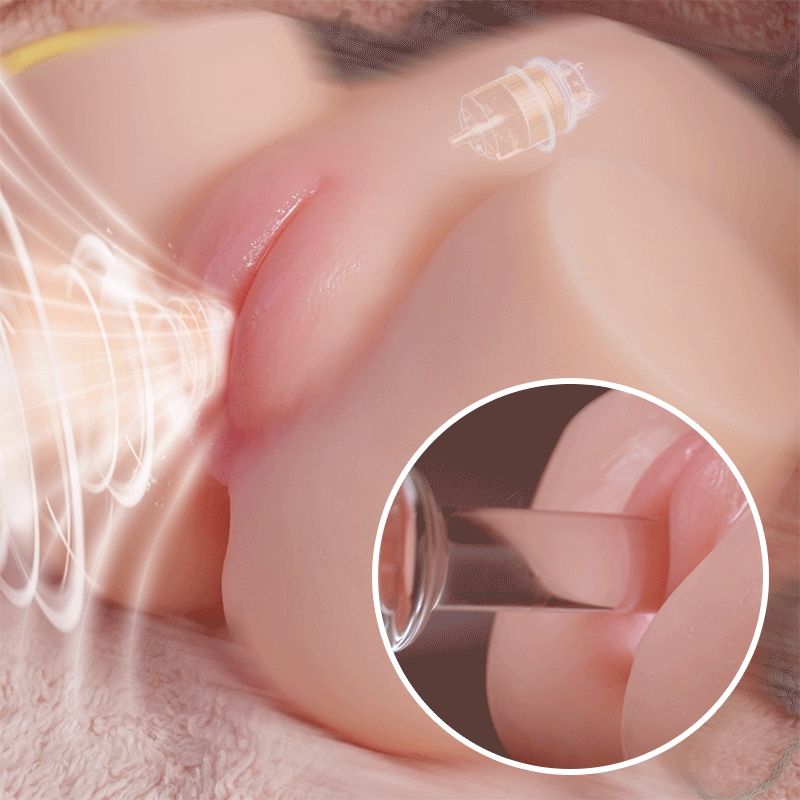 Simulation der Saugfunktion – zeigt die realistische Nachbildung eines Blowjobs Erlebnis.