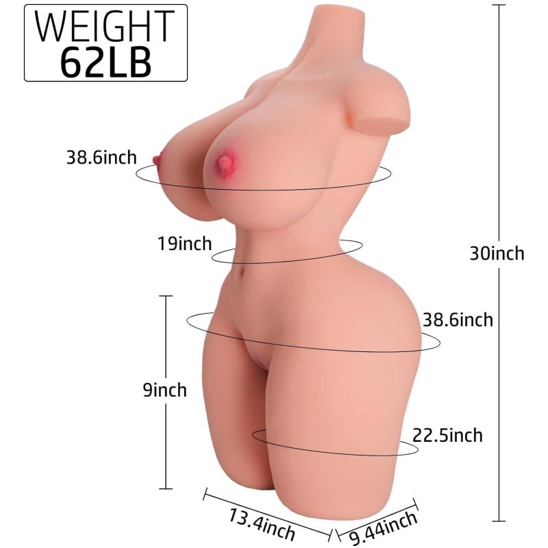 Übersicht der Dimensionen von Helga – zeigt die Gesamtmaße mit detaillierten Angaben (48 cm Länge)