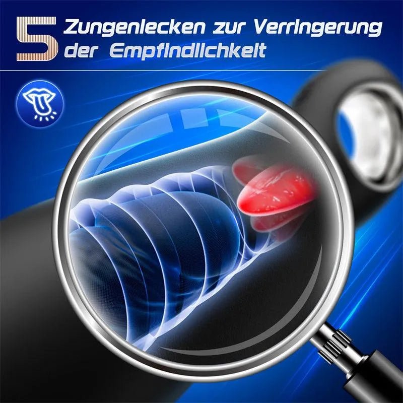 Elektrischer Masturbieren für Männer mit 5 Zungenleckmodi - 2