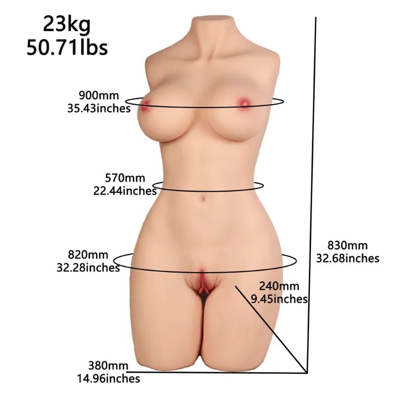 Torso sexpuppe Diana sexpuppe für die männer 23kg 83cm - 8