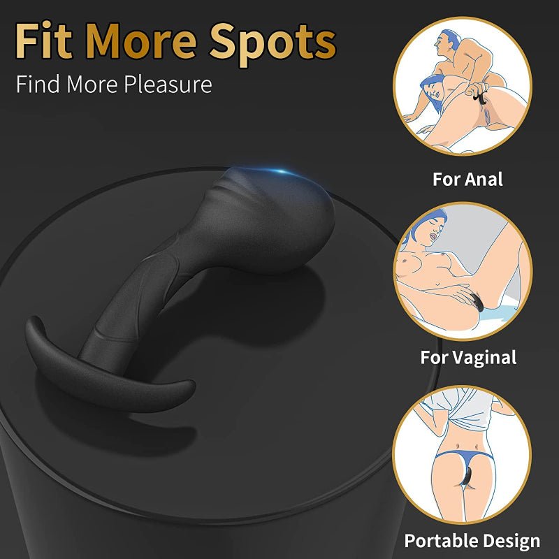 Analplug während der Masturbation getragen